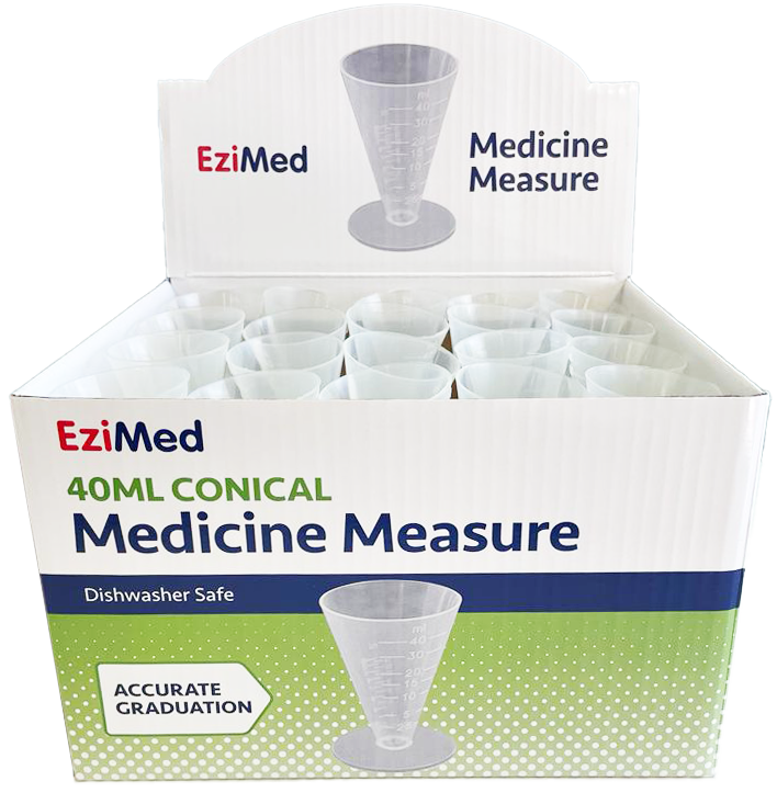 Ezi Med 40ml Medicine Measuring Cup in POS unit